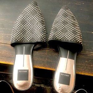 Dolce vita studded flats, black, size 8